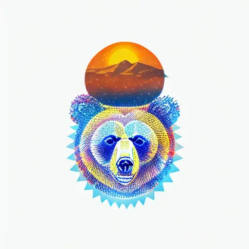 A Bear Sitting On The Sun