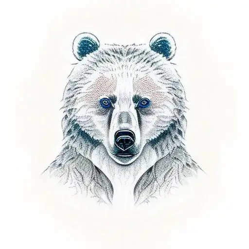 White And Brown Bear