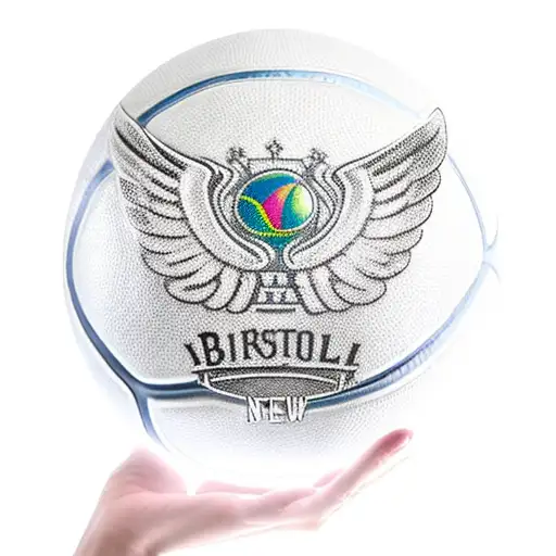 A Basketball With Wings And A Crown