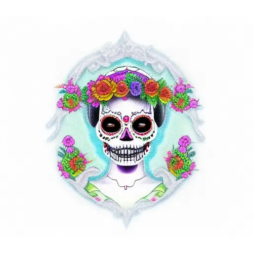 Stitch Mexican Catrina