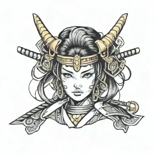 Samurai Female Head