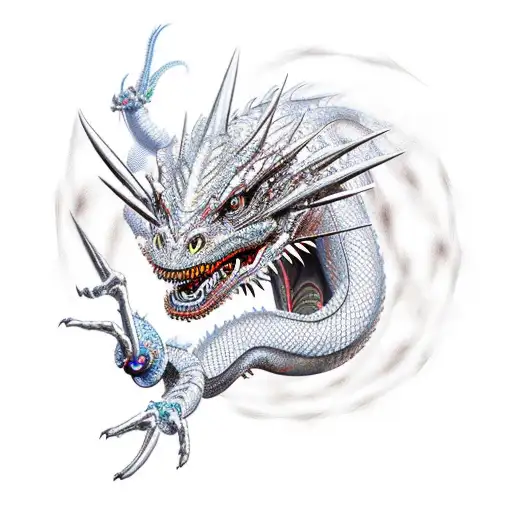 Dragon Transforming Into A Robotic Creature