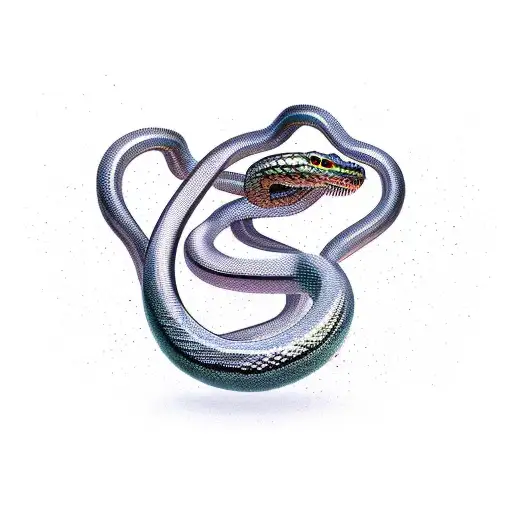 Metallic Snake How Turn Around In The Arm