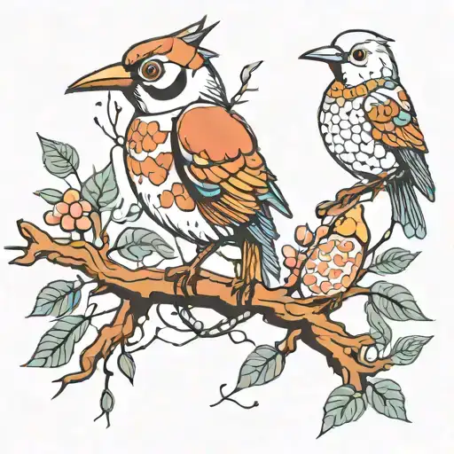 Birds Tree Treshpolka