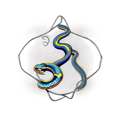 Snake With Triskele Tail