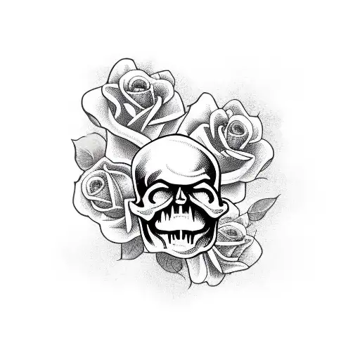 Skull And Roses Full Body