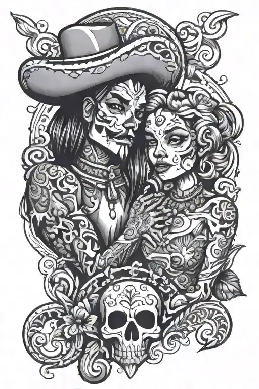 Lovers Of Valdaro With Mexican Theme