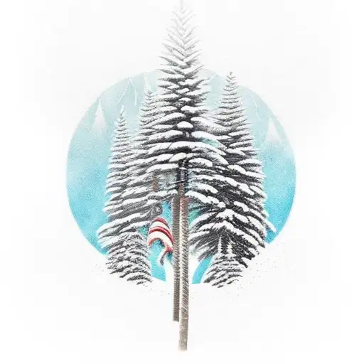 Raven Norse Design In A Pinetree