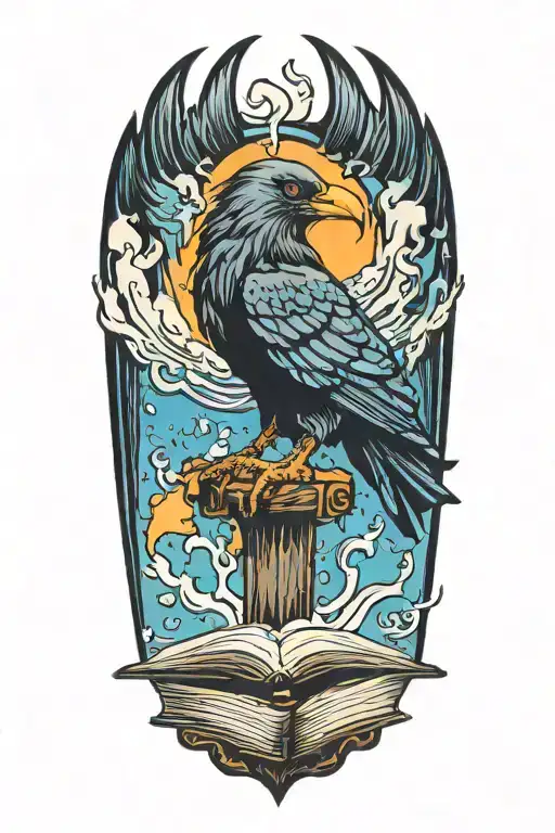 Rising Crow From Burning Book