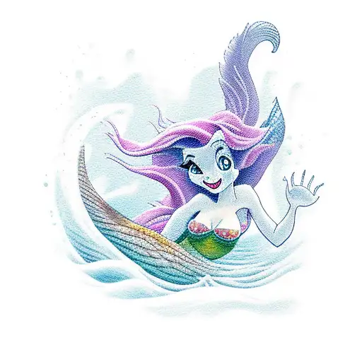 Little Mermaid On Rock