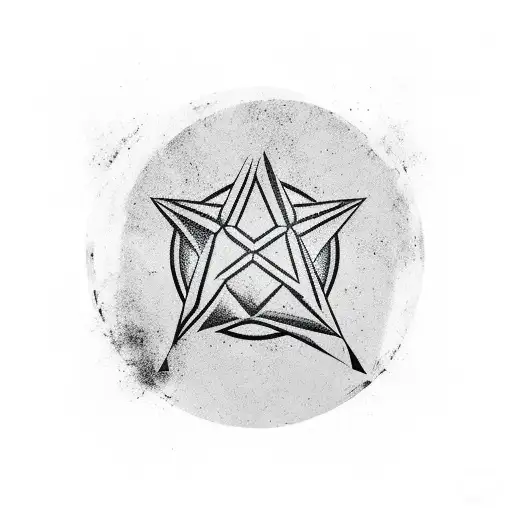 A Minimalist Tattoo Of A Rock And Roll Symbol Combined With A Video Game Icon