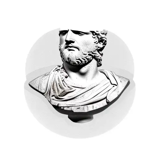 Broken Roman Bust
