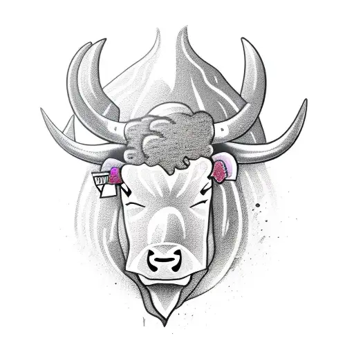 Full Colour Cartoon Bull