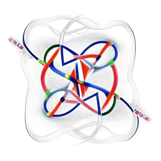 Dna Double Helix Intertwined With A Blood Bag