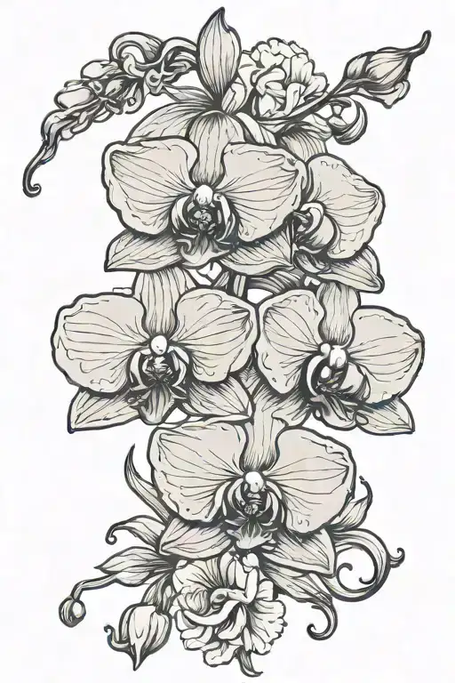 Orchid Birth Flower Filler