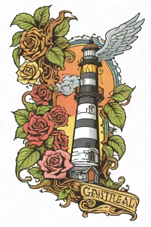 Grateful Dead And Obx Lighthouse
