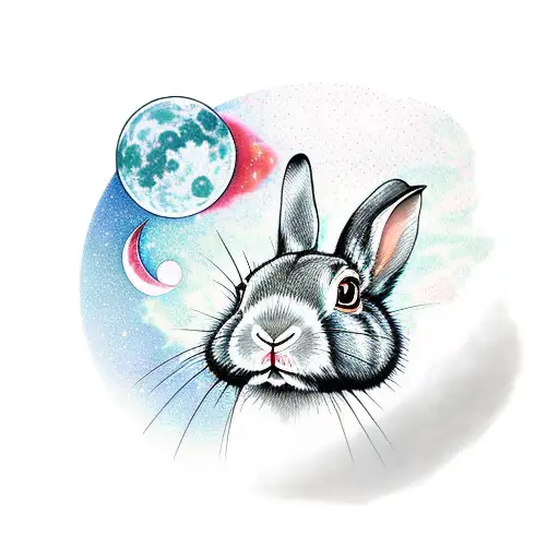 Rabbit And Virgo And Moon