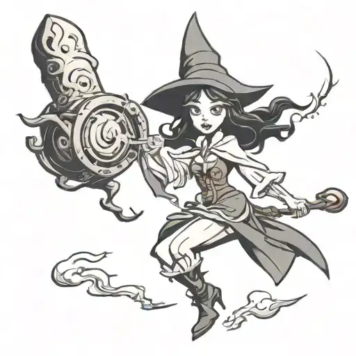 The Witch Casts A Spell