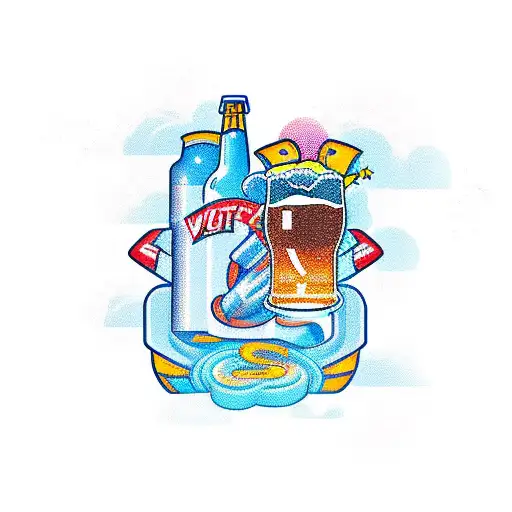 Motor With Beer And Gaming