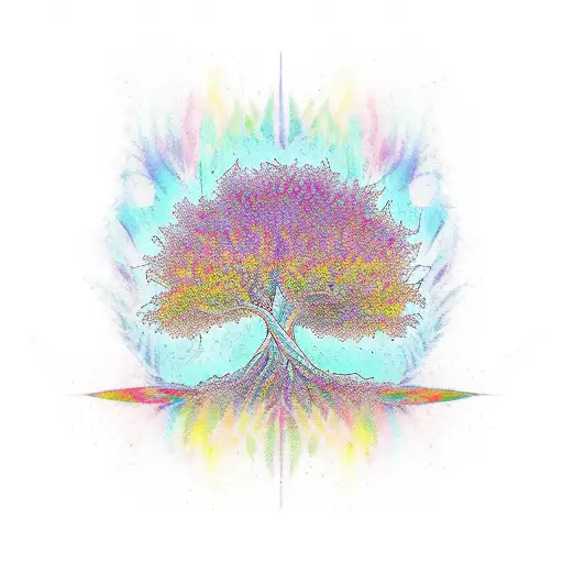 A Stained Glass Tree