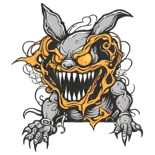 Evil Lust Lost Negative Bunny Rabbit