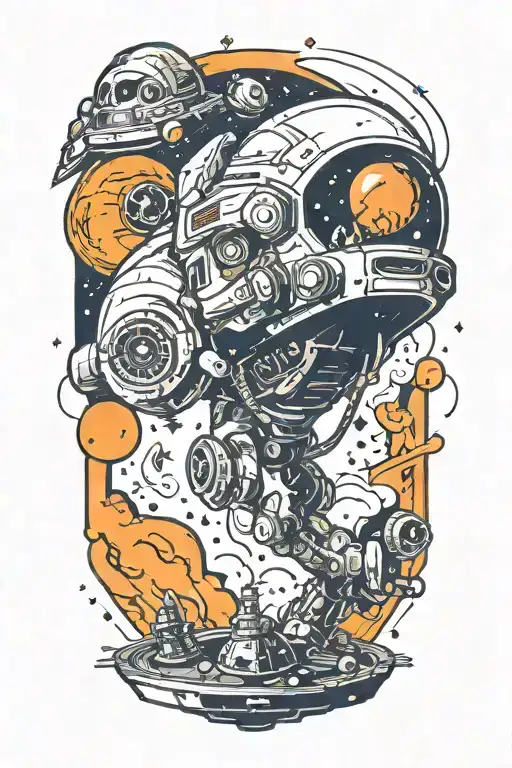 Outer Space And Aliens Looking