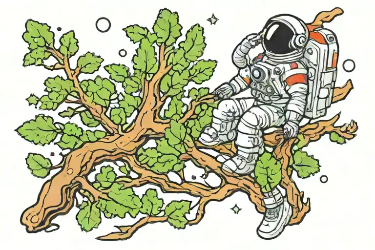 Tree Branches Human Mindset Astronaut