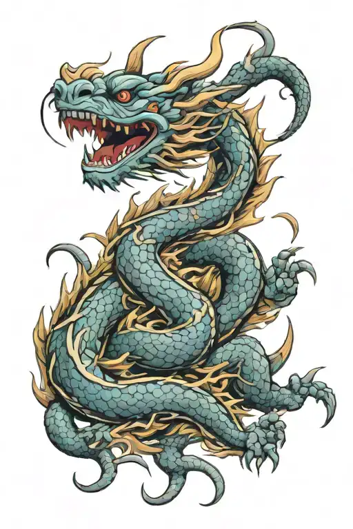 Japanese Dragon Enveloping