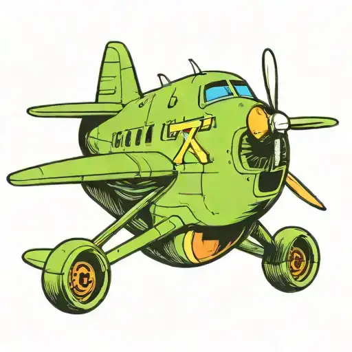 Airplane With My Son's Initials On The Plane