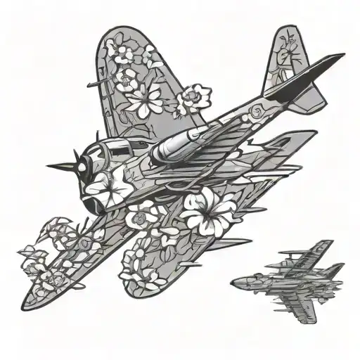 C-130 Propeller Blades Floral Design