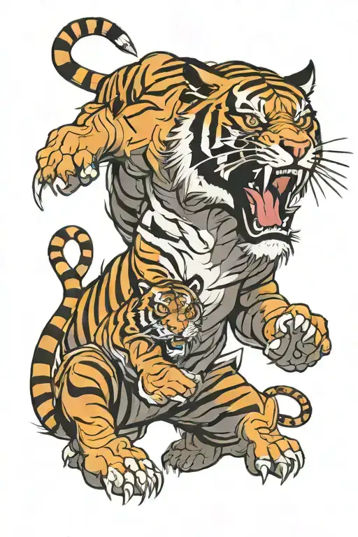 Tiger Fighting