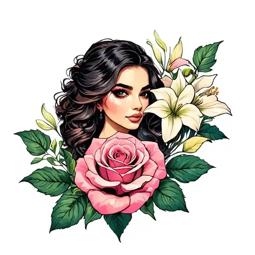 Lilly And Rose And Jasmine