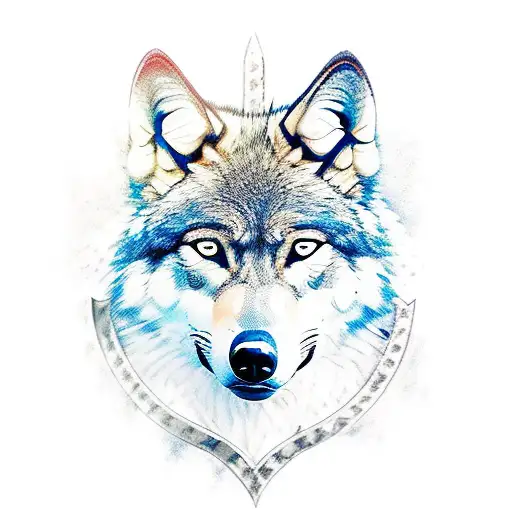 A Modern Military Soldier Riding A Majestic Wolf Into Battle