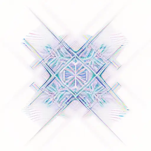 An Abstract Representation Of Lines Of Code Forming A Dynamic Pattern