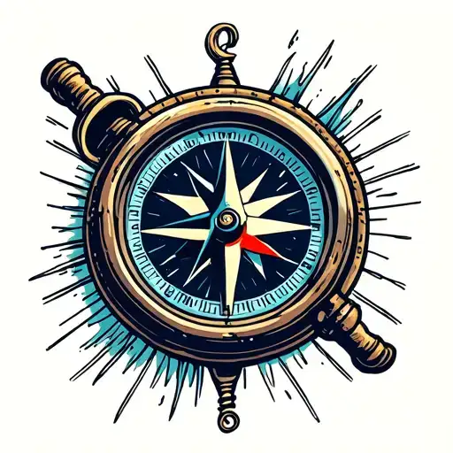 Compass Timepiece Love