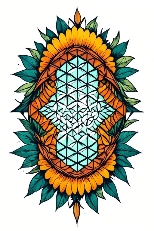 Flower Of Life Geometric Masculine