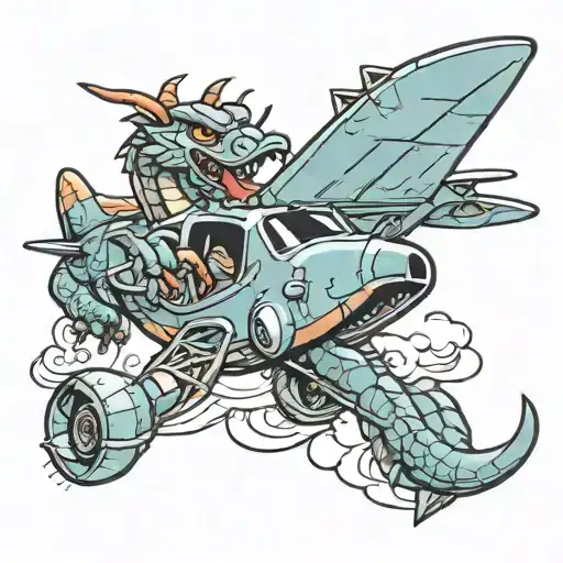 Dragon And Airplane