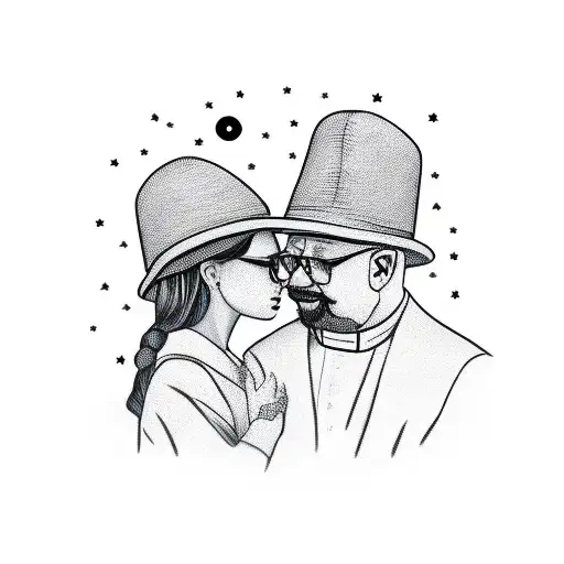 Father Somikng Hat And Love