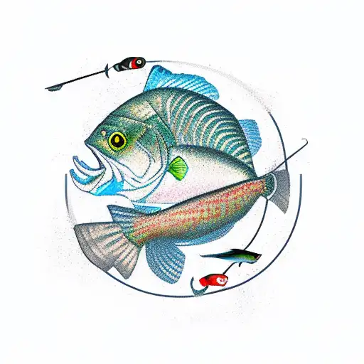 Fishing Rod With Fish