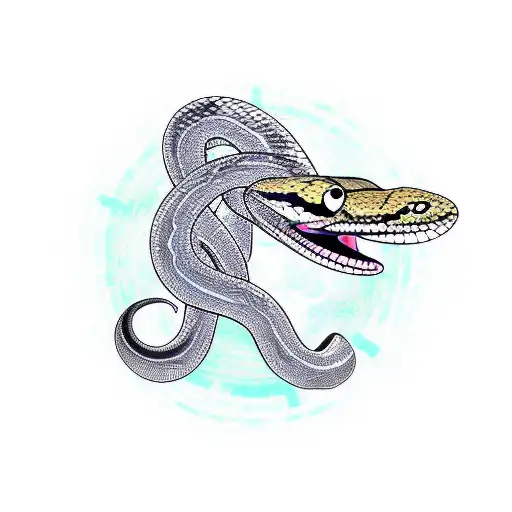 Snake Circling The Earth