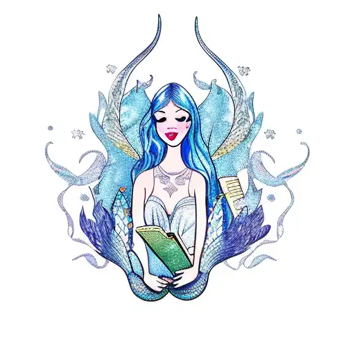 Mermaid Reading Fairytales