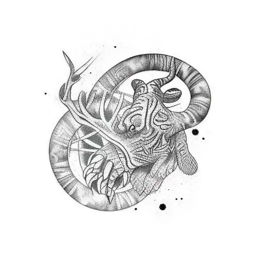 Arm Sleeve Tatoo Around Hand Black Circle That Fades I To The Jungle