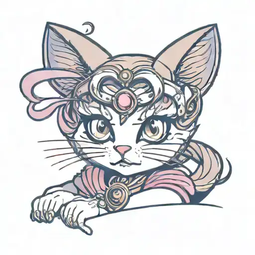 Sailor Moon Cat Sitting