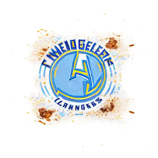 Los Angeles Chargers Logo With Coffee