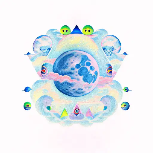 Celestial Creatures In The Moon Phases