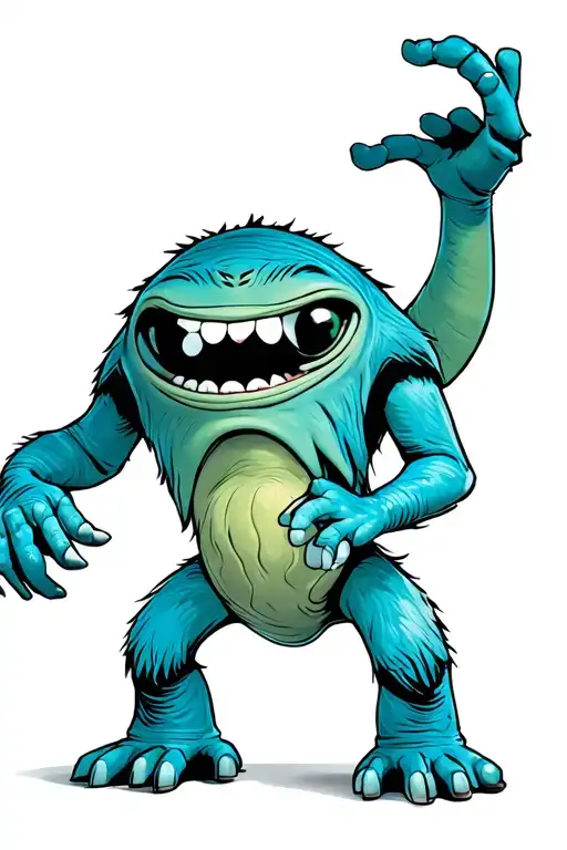 Alien From Toy Story Dressed As Sully Monster's Inc