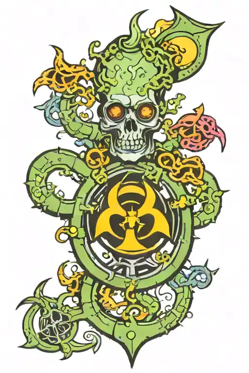 Metal Herz Biohazard Symbol Holly Diver Exploring