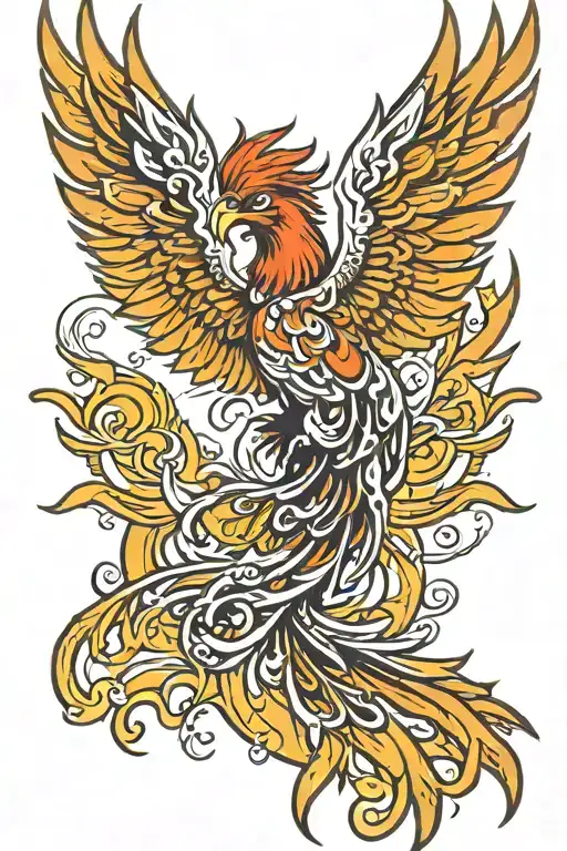 Rising Phoenix Bird