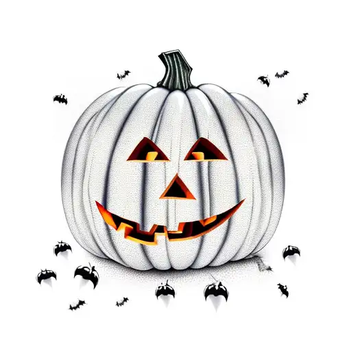 Halloween Pumpkin With Pins Stuck In It