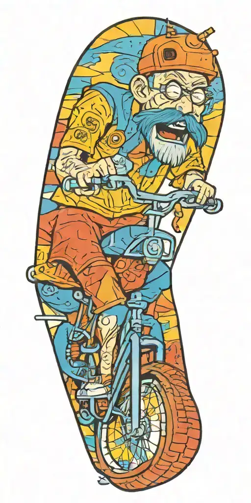 Mr Mike On A Bicycle